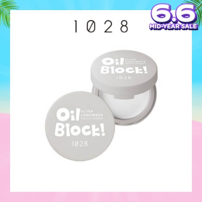 1028 Oil Block Ultra Longwear Pressed Powder Transparent 1s