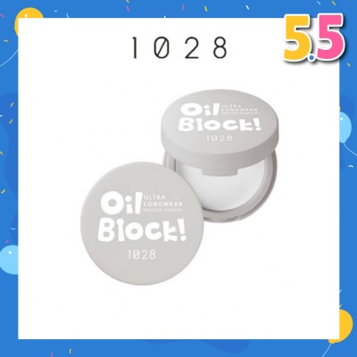 1028 Oil Block Ultra Longwear Pressed Powder Transparent 1s