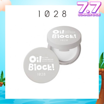 1028 Oil Block Ultra Longwear Pressed Powder Transparent 1s