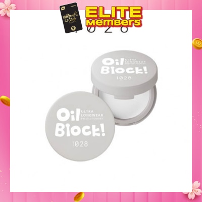 1028 Oil Block Ultra Longwear Pressed Powder Transparent 1s