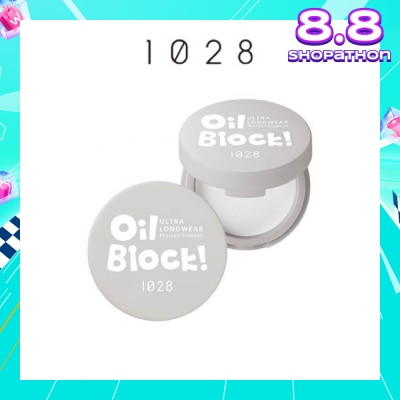 1028 Oil Block Ultra Longwear Pressed Powder Transparent 1s