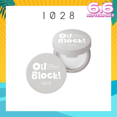 1028 Oil Block Ultra Longwear Pressed Powder Transparent 1s