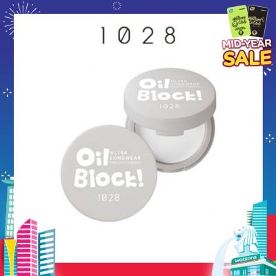 1028 Oil Block Ultra Longwear Pressed Powder Transparent 1s