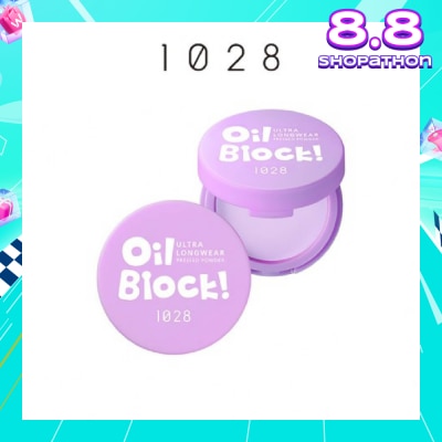 1028 Oil Block Ultra Longwear Pressed Powder Purple 1s