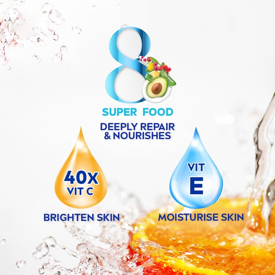 Extra Bright Double Moisture Lotion (With 8 Super Foods And Vitamin E) 380ml