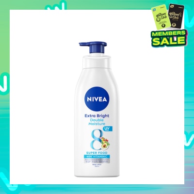 NIVEA Extra Bright Double Moisture Lotion (With 8 Super Foods And Vitamin E) 380ml