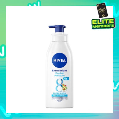 NIVEA Extra Bright Double Moisture Lotion (With 8 Super Foods And Vitamin E) 380ml