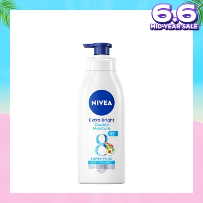 NIVEA Extra Bright Double Moisture Lotion (With 8 Super Foods And Vitamin E) 380ml