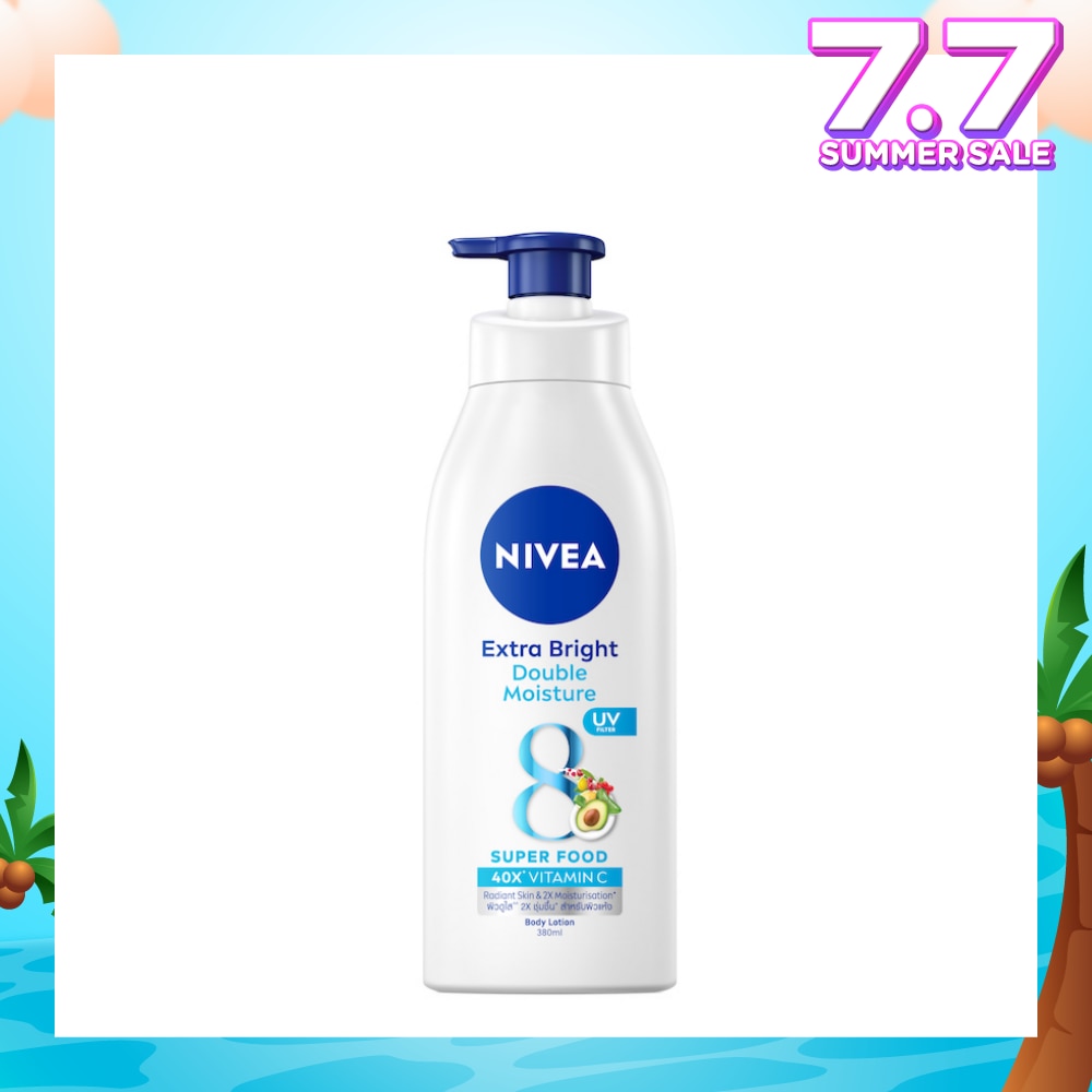 Extra Bright Double Moisture Lotion (With 8 Super Foods And Vitamin E) 380ml