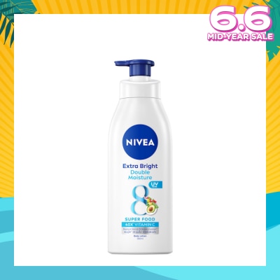 NIVEA Extra Bright Double Moisture Lotion (With 8 Super Foods And Vitamin E) 380ml
