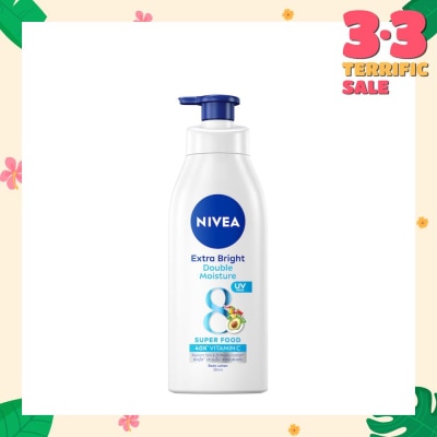 NIVEA Extra Bright Double Moisture Lotion (With 8 Super Foods And Vitamin E) 380ml