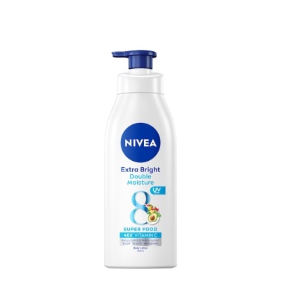 NIVEA Extra Bright Double Moisture Lotion (With 8 Super Foods And Vitamin E) 380ml