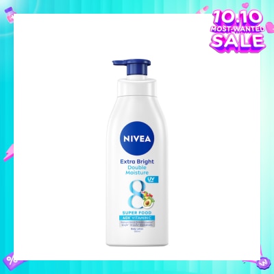 NIVEA Extra Bright Double Moisture Lotion (With 8 Super Foods And Vitamin E) 380ml