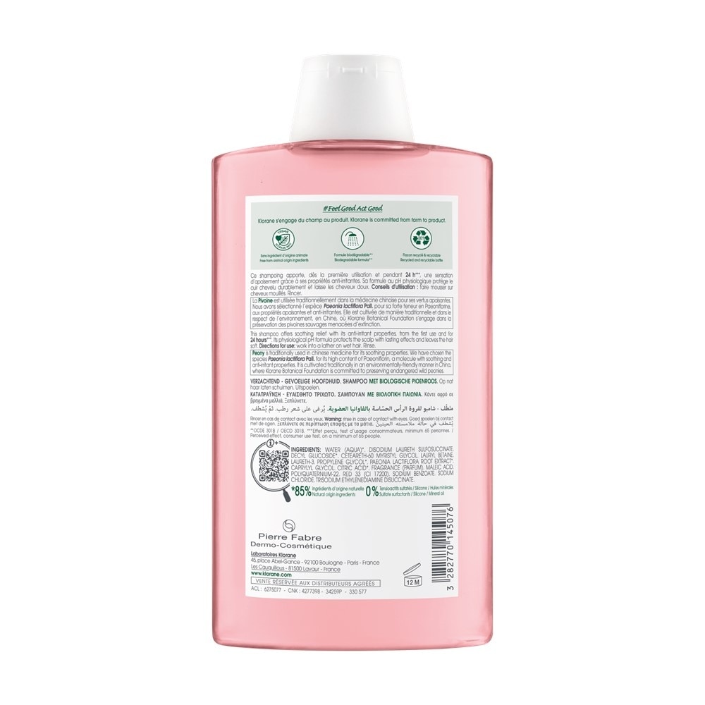 Soothing - Sensitive Scalp Peony Shampoo (Gently Cleanses, Soothes & Hydrates) 400ml