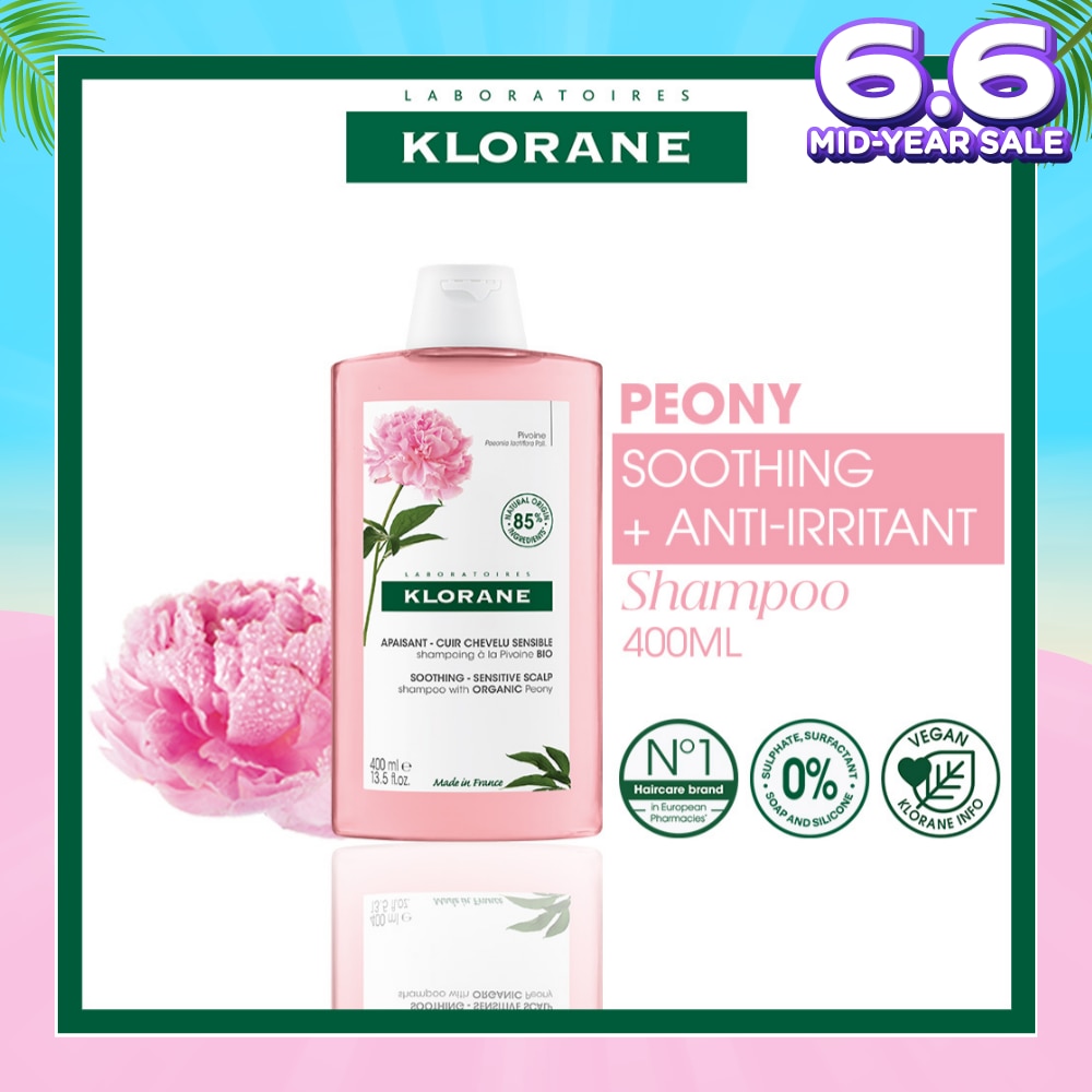 Soothing - Sensitive Scalp Peony Shampoo (Gently Cleanses, Soothes & Hydrates) 400ml