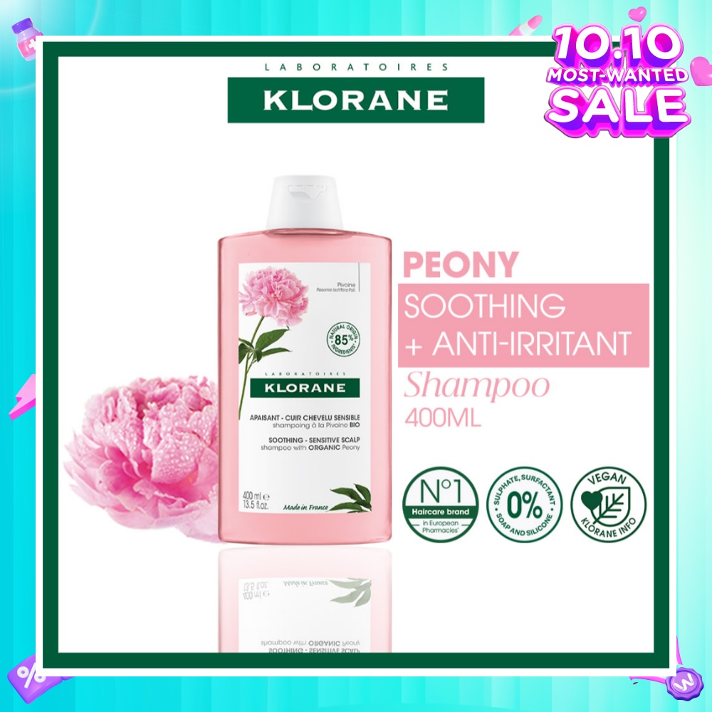 Soothing - Sensitive Scalp Peony Shampoo (Gently Cleanses, Soothes & Hydrates) 400ml