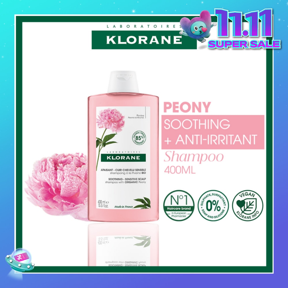 Soothing - Sensitive Scalp Peony Shampoo (Gently Cleanses, Soothes & Hydrates) 400ml