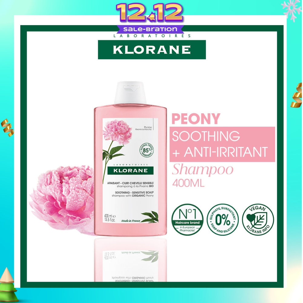 Soothing - Sensitive Scalp Peony Shampoo (Gently Cleanses, Soothes & Hydrates) 400ml