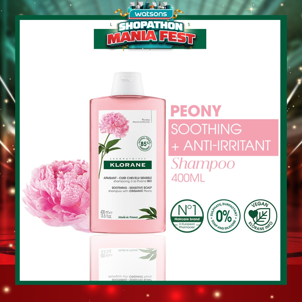 Soothing - Sensitive Scalp Peony Shampoo (Gently Cleanses, Soothes & Hydrates) 400ml