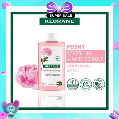 KLORANE - Soothing - Sensitive Scalp Peony Shampoo (Gently Cleanses, Soothes & Hydrates) 400ml image
