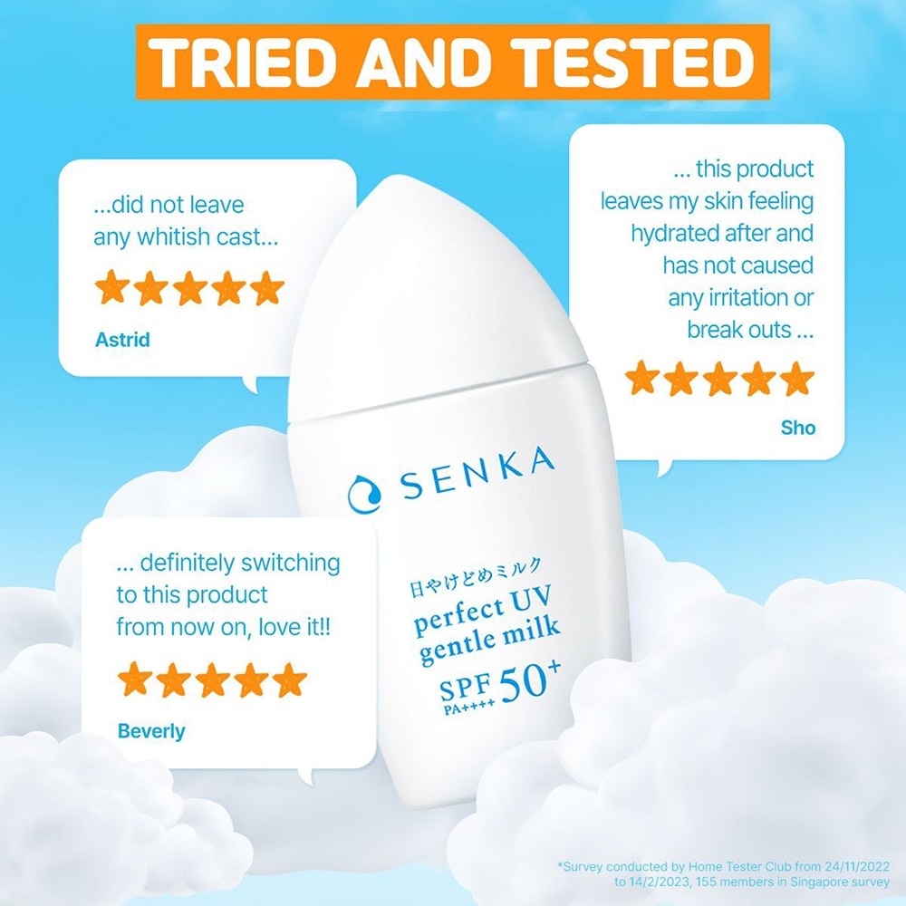 Perfect Uv Gentle Milk Spf 50+ Pa++++ (Gentle Formula Daily Sunscreen For Sensitive Skin For Face And Body) 40ml