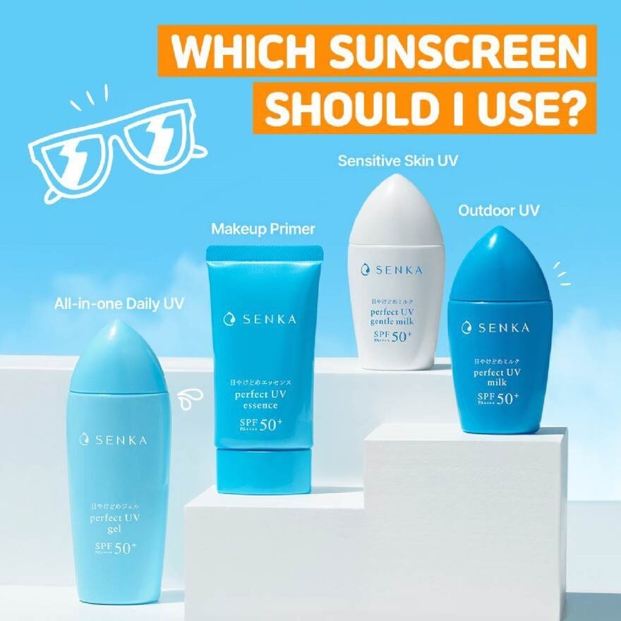 Perfect Uv Milk Spf 50+ Pa++++ (Sweat And Waterproof Sunscreen With Smooth Milk Texture For Outdoor Use) 40ml