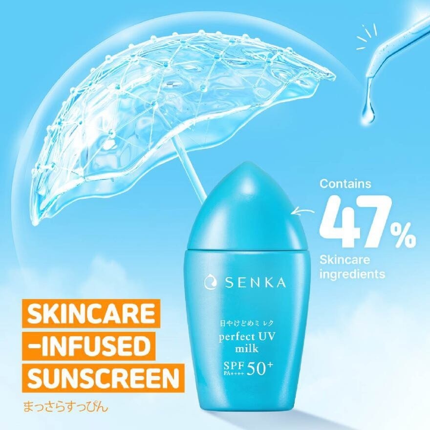 Perfect Uv Milk Spf 50+ Pa++++ (Sweat And Waterproof Sunscreen With Smooth Milk Texture For Outdoor Use) 40ml