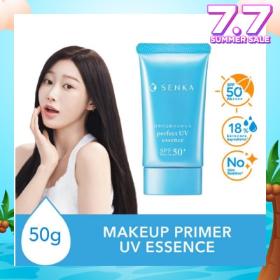 SENKA Perfect Uv Essence Spf 50+ Pa++++ (Tone Up Sunscreen With Lightweight Essence Formula, Suitable As Makeup Base) 50g
