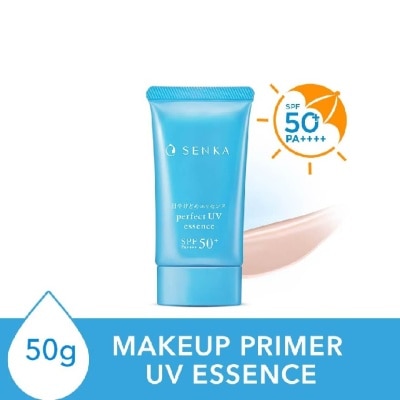 SENKA Perfect Uv Essence Spf 50+ Pa++++ (Tone Up Sunscreen With Lightweight Essence Formula, Suitable As Makeup Base) 50g