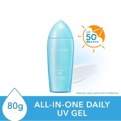 SENKA Perfect Uv Gel Spf 50+ Pa++++ (Moisturising Sunscreen With Watery Breathable Gel Texture  For Daily Use On Face) 80ml