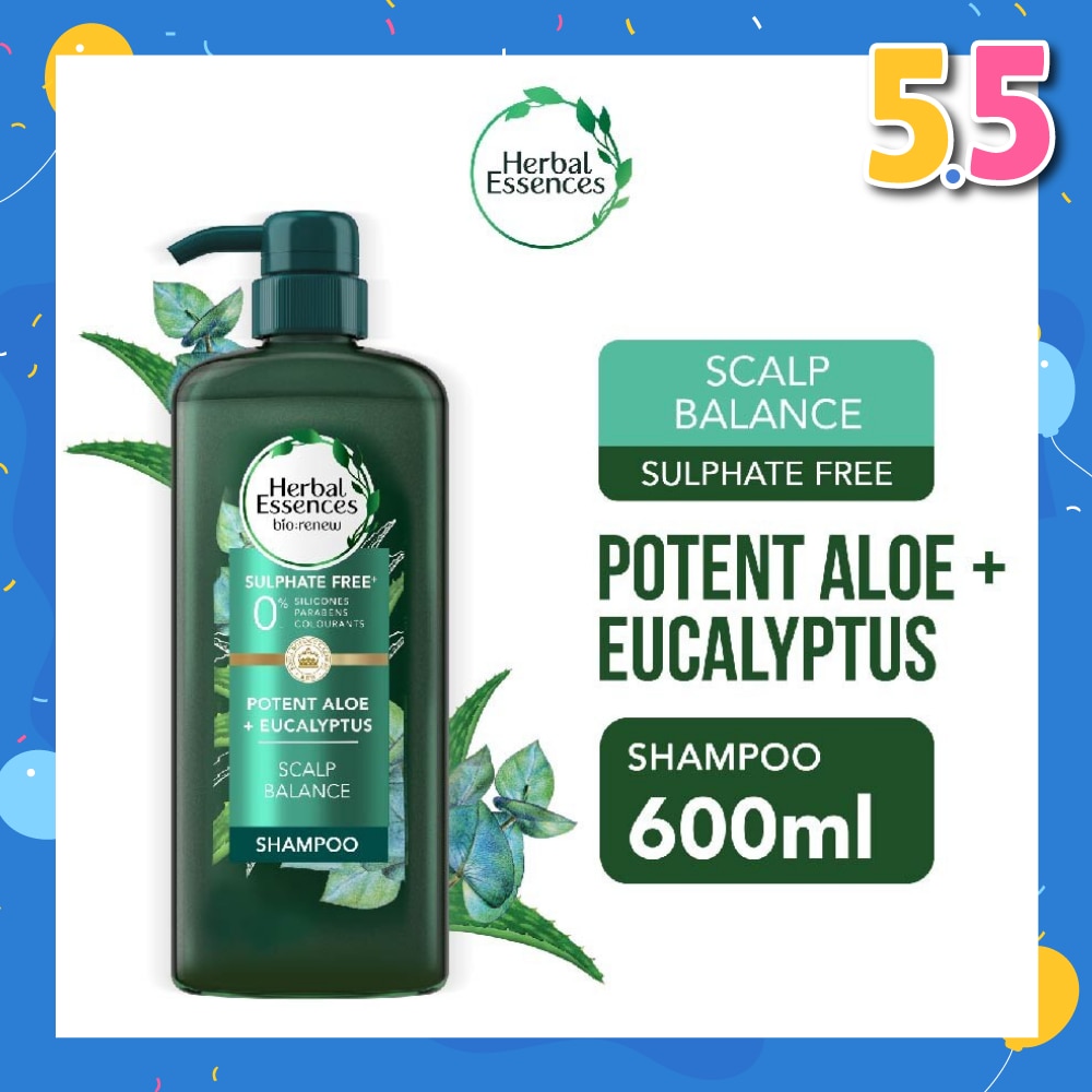 Potent Aloe And Eucalyptus Shampoo (Restores Balance To The Scalp And Makes It Soft And Healthy) 600ml