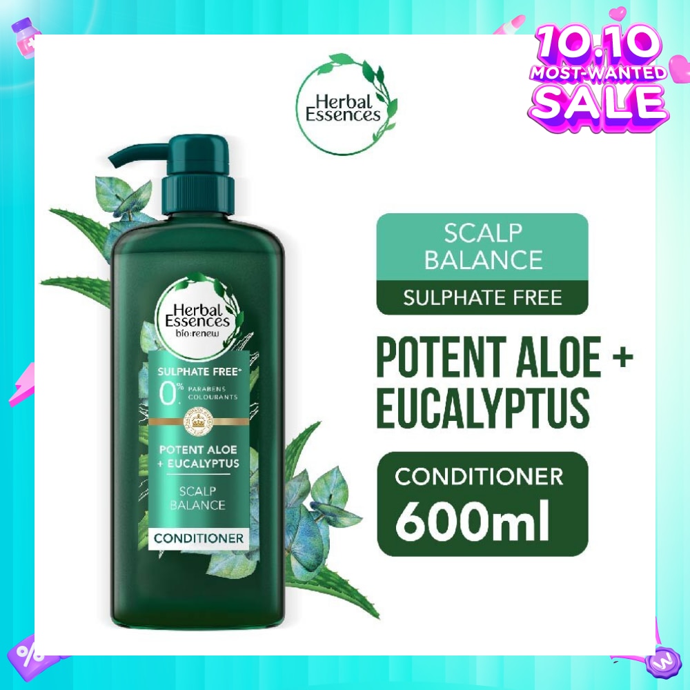 Potent Aloe And Eucalyptus Conditioner (Restores Balance To The Scalp And Makes It Soft And Healthy) 600ml