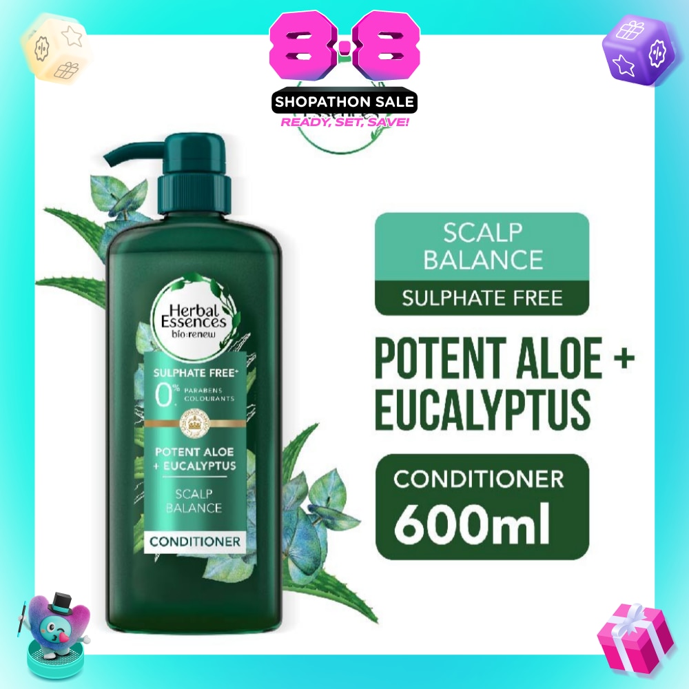 Potent Aloe And Eucalyptus Conditioner (Restores Balance To The Scalp And Makes It Soft And Healthy) 600ml