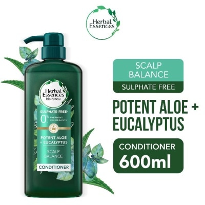 HERBAL ESSENCES Potent Aloe And Eucalyptus Conditioner (Restores Balance To The Scalp And Makes It Soft And Healthy) 600ml