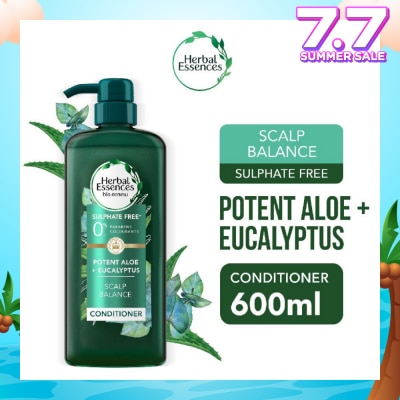 HERBAL ESSENCES Potent Aloe And Eucalyptus Conditioner (Restores Balance To The Scalp And Makes It Soft And Healthy) 600ml