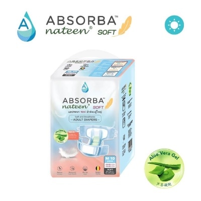 ABSORBA Nateen Soft Adult Diaper (Medium) 10s