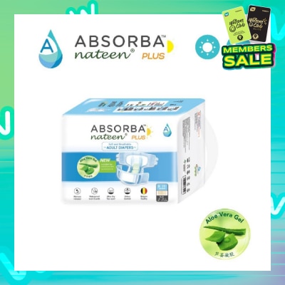 ABSORBA Nateen Plus Adult Diaper (Medium) 10s