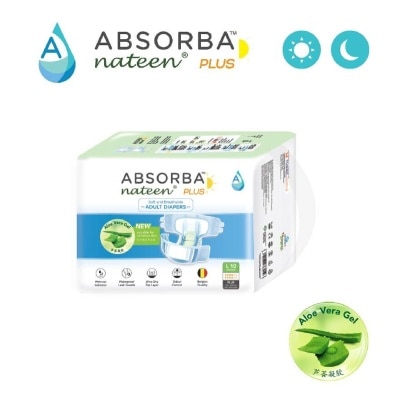 ABSORBA Nateen Plus Adult Diaper (Large) 10s
