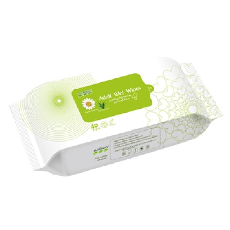 Nateen Adult Wipes With Aloe Vera (Single Lid) 40s