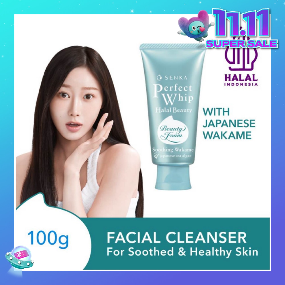 Perfect Whip Halal Beauty Soothing Wakame Facial Cleanser 100g