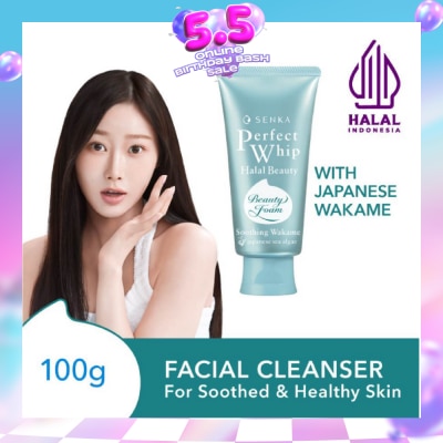 SENKA - Perfect Whip Halal Beauty Soothing Wakame Facial Cleanser 100g