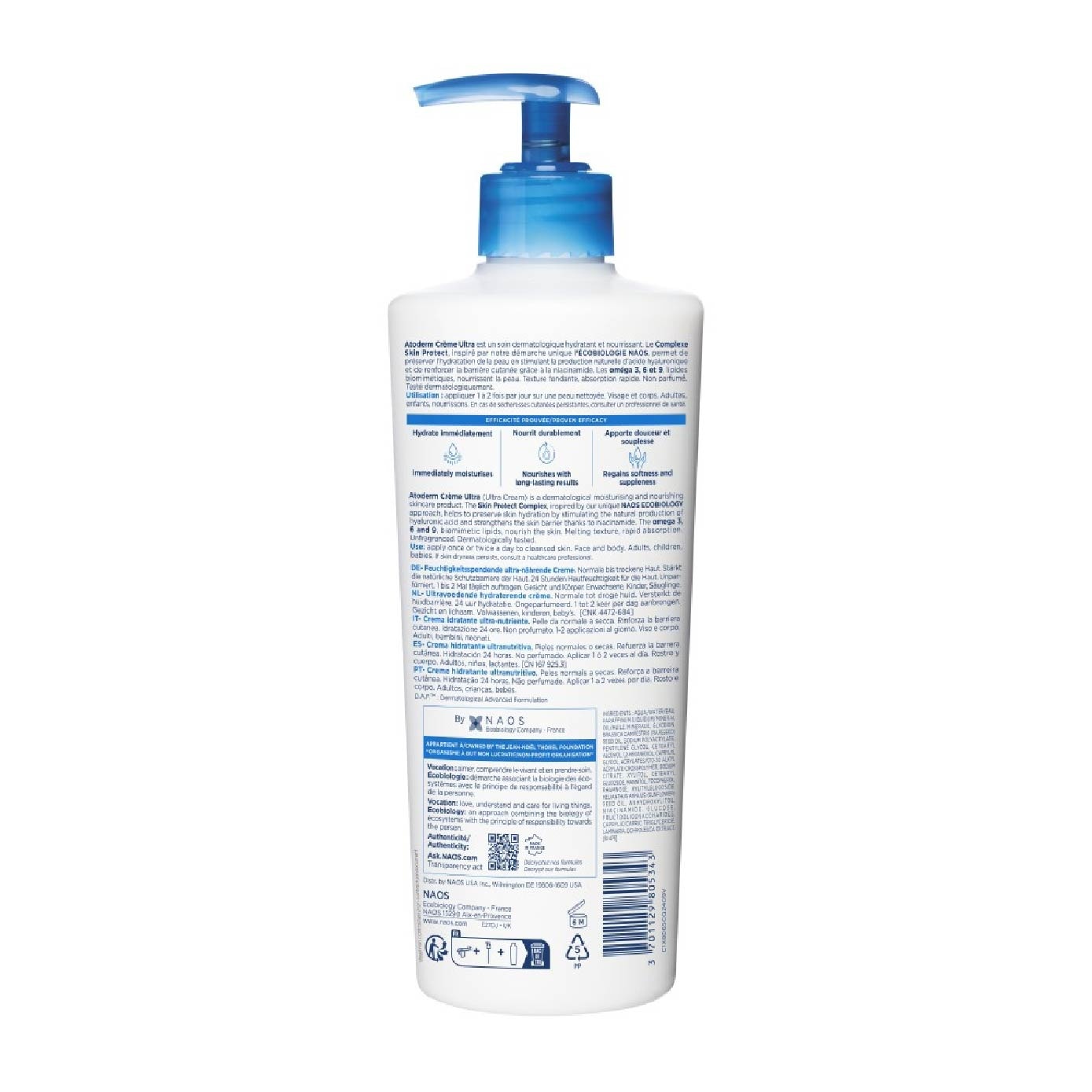 Atoderm Crème Ultra-Nourishing and Moisturising Cream 500ml