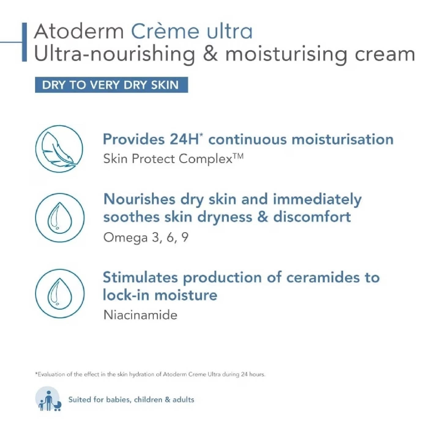 Atoderm Crème Ultra-Nourishing and Moisturising Cream 500ml