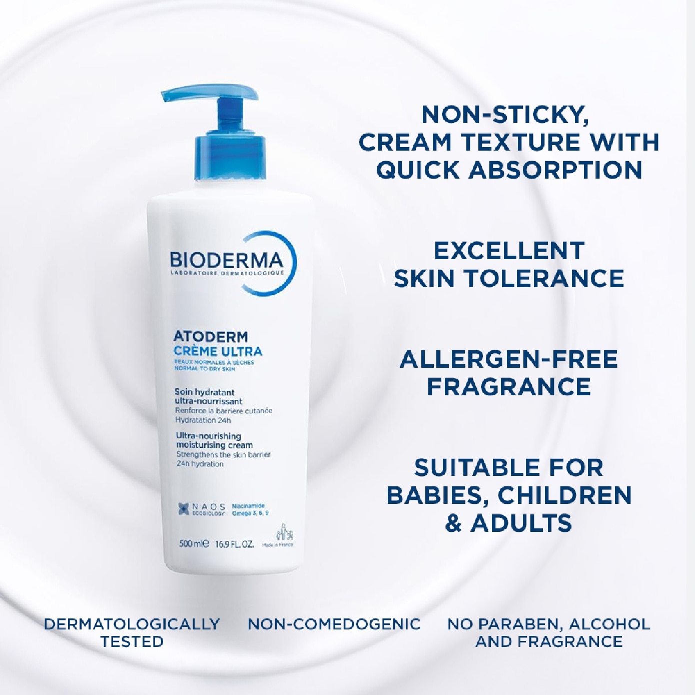 Atoderm Crème Ultra-Nourishing and Moisturising Cream 500ml