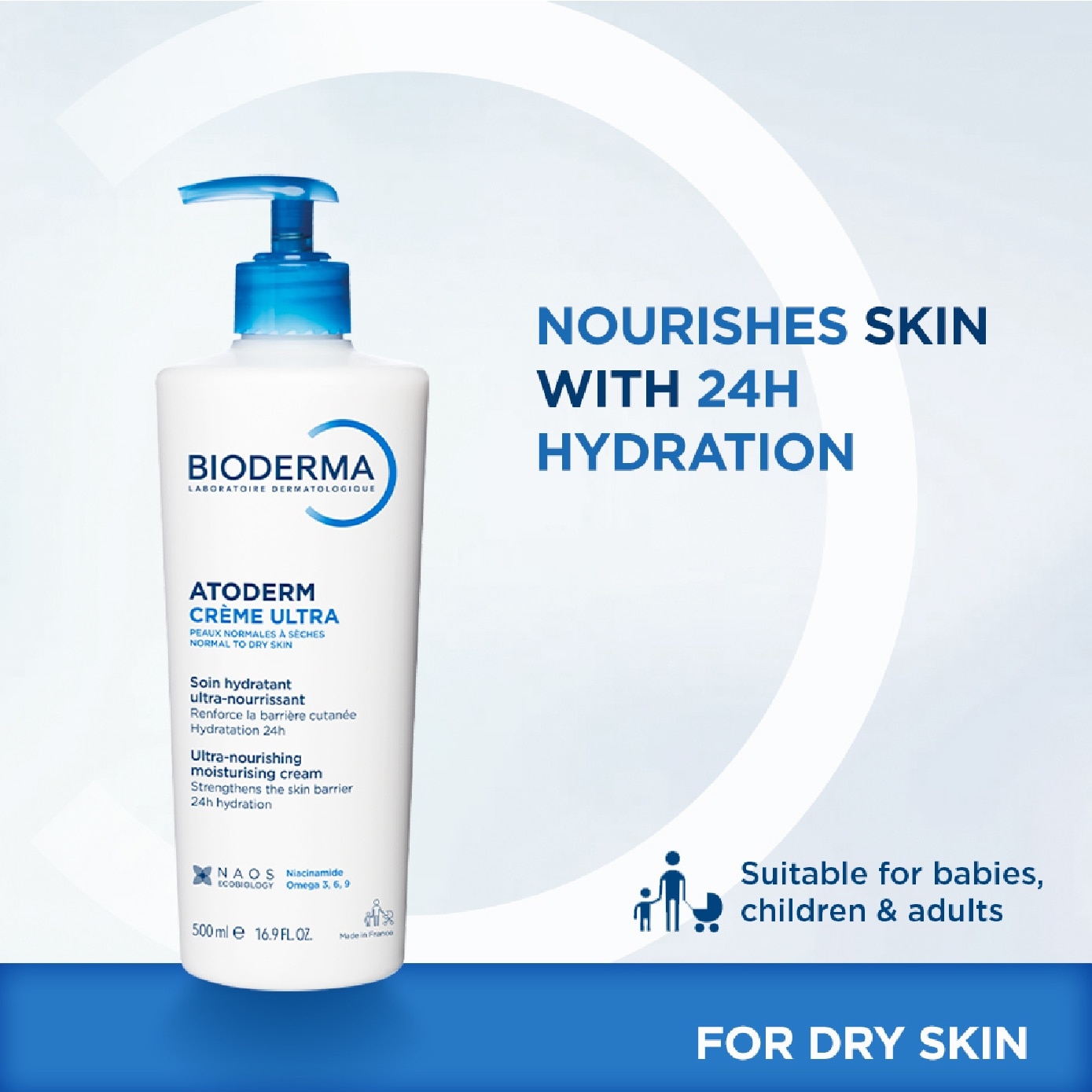 Atoderm Crème Ultra-Nourishing and Moisturising Cream 500ml