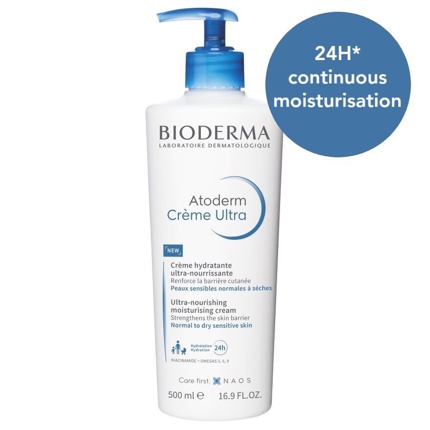 Atoderm Crème Ultra-Nourishing and Moisturising Cream (Dry to Very Dry Sensitive Skin) 500ml