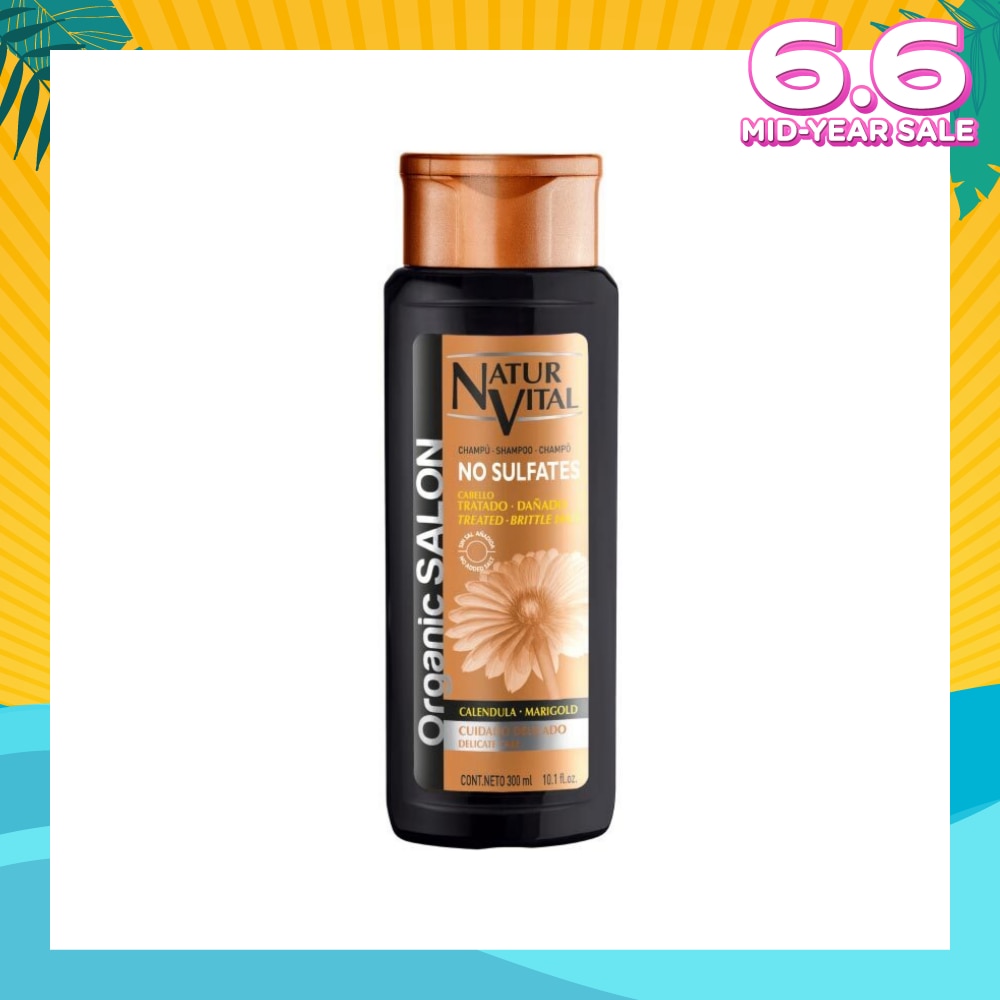 Oranic Salon No Sulfate Delicate Care Shampoo (Suitable For Dry & Damaged Hair & Sensitive Scalps) 300ml
