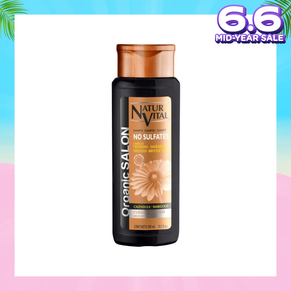 Oranic Salon No Sulfate Delicate Care Shampoo (Suitable For Dry & Damaged Hair & Sensitive Scalps) 300ml