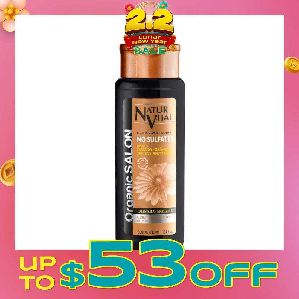 Oranic Salon No Sulfate Delicate Care Shampoo (Suitable For Dry & Damaged Hair & Sensitive Scalps) 300ml