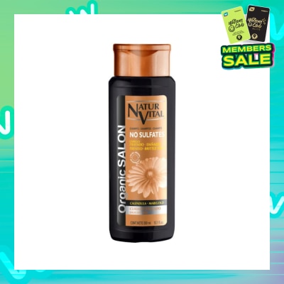 NATURVITAL Oranic Salon No Sulfate Delicate Care Shampoo (Suitable For Dry & Damaged Hair & Sensitive Scalps) 300ml